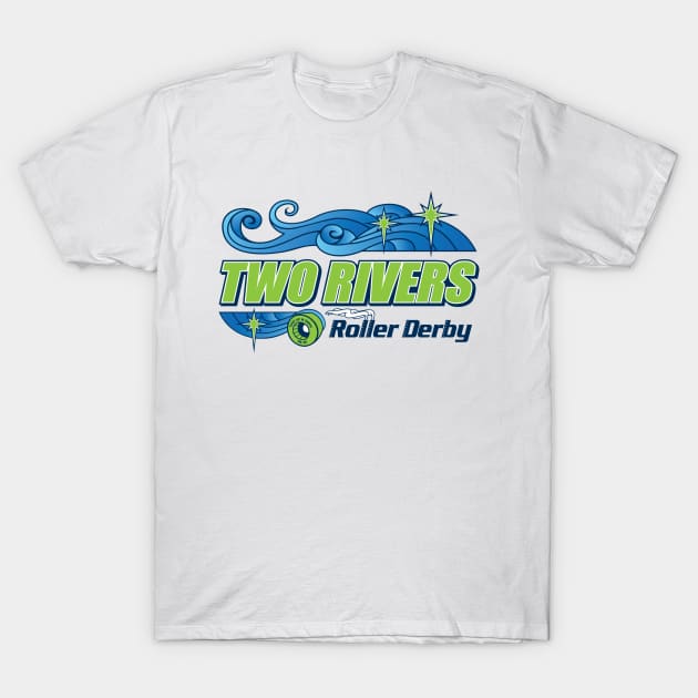 Two Rivers Roller Derby T-Shirt by TwoRiversRollerDerby